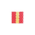 Шлейка для собаки+поводок Haqihana ZENG, цвет красно-жёлтый, лимитированная коллекция, размер L, поводок  5 м ширина 15 мм