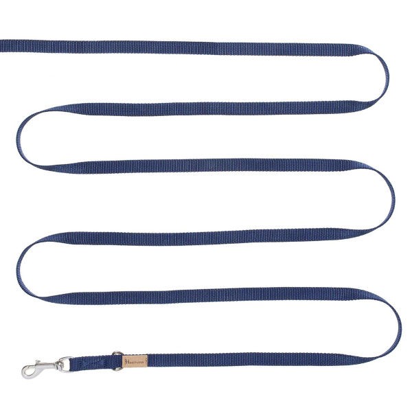 Поводок для собак Haqihana, цвет синий, длина 5 метров, ширина 15 мм